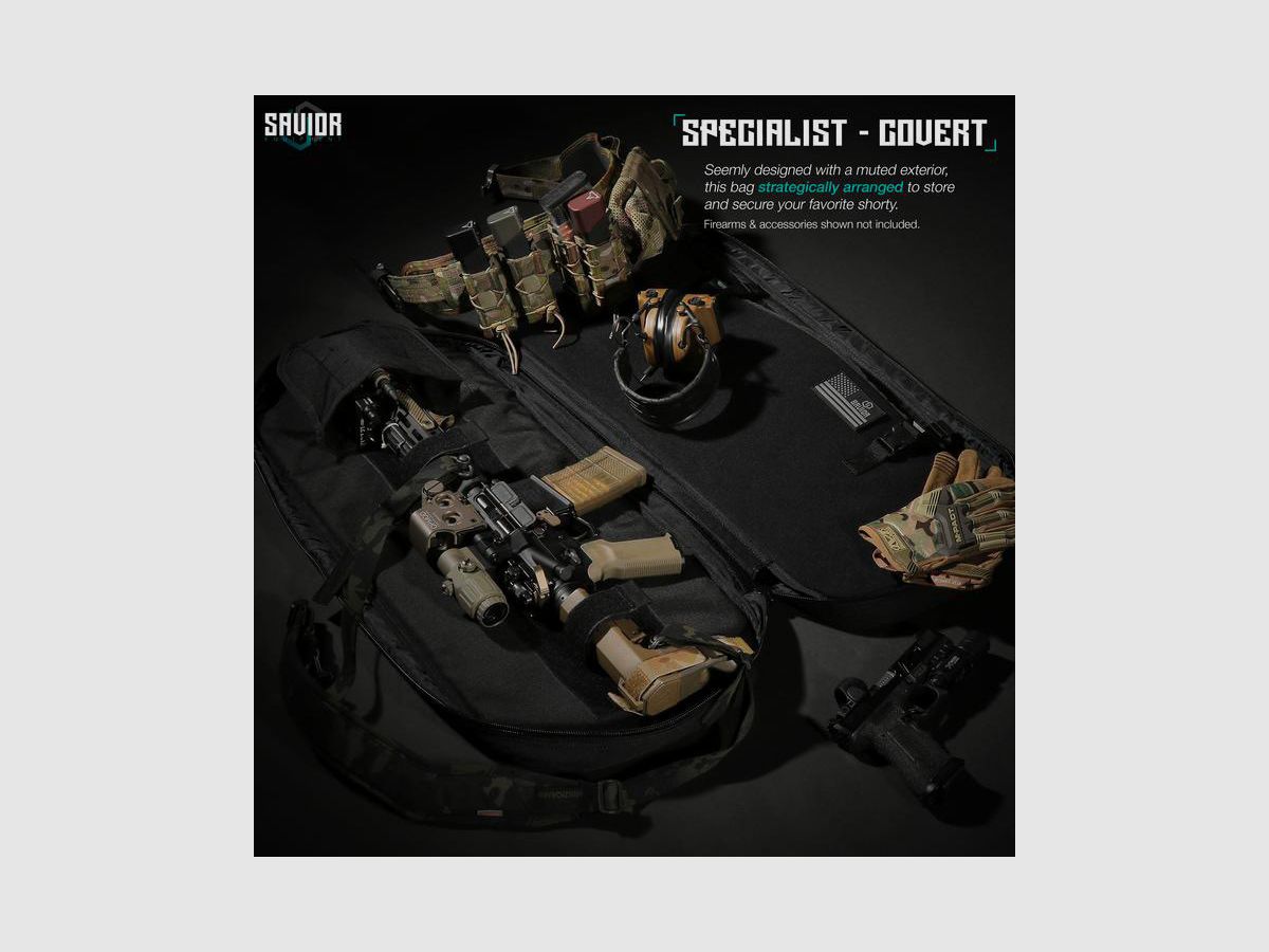 Savior Specialist Covert 38′ Gewehrtasche Schwarz, Bild 2 von 4