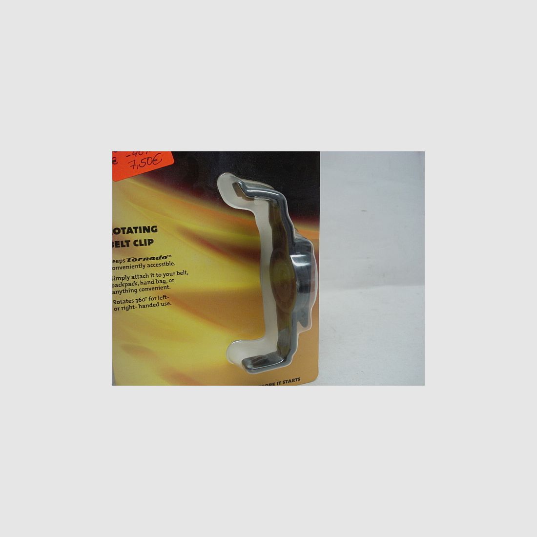 Tornado belt clip, rotatable -