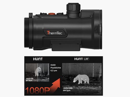 ThermTec Hunt 635L Pro Wärmebild-Vorsatzgerät mit Laser-Entfernungsmesser