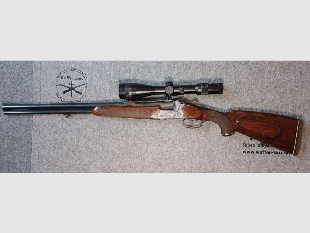 Franz Sodia Ferlach Bockbüchsflinte mit K&S Einstecklauf + ZF Doctor 2,5-10x48
