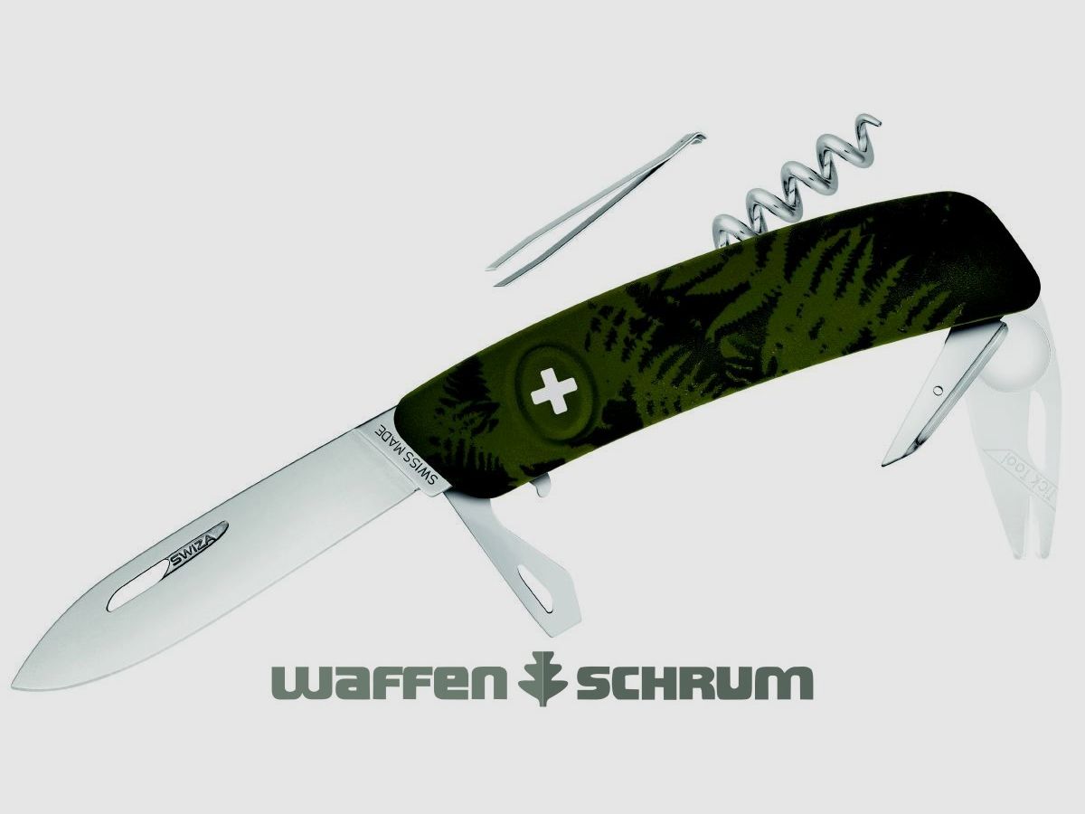 Swiza Klappmesser TT03 Silva Khaki  Klingenlänge: 7,5cm - Stahl 440 Klingensperre