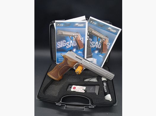 SIG Sauer P210 Super Target Silver 6" Made in Germany P210 Super Target Silver
