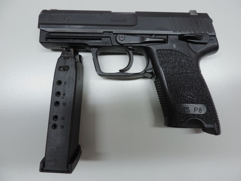 Heckler & Koch - Modell P 8 - Kaliber 9mm Para - Dienstwaffe der deutschen Bundeswehr -