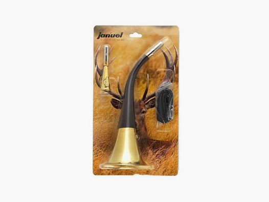 Kit Januel Horn mit 40 cm Schalltrichter, mit Riemen und 13 cm Horn