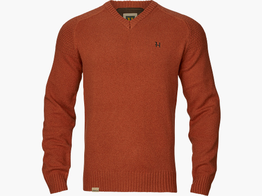 Härkila Vincent Merino V-Neck Pull Homme Bombay marron L