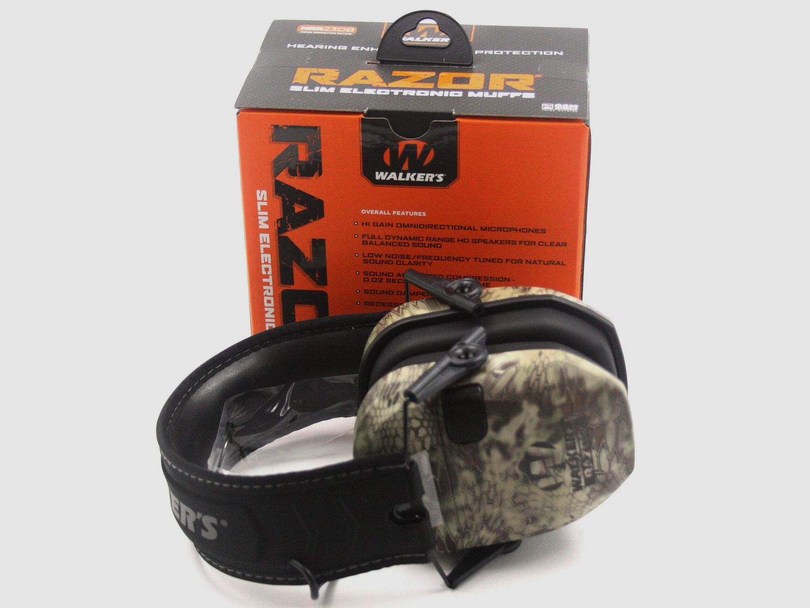 Protection auditive Walkers Razor Slim, Kryptek Camo, NRR 23db