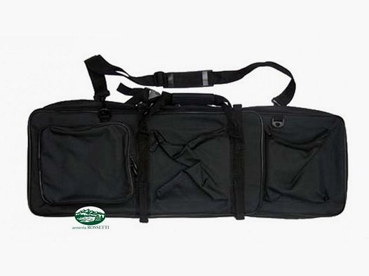 JS TACTICAL Czarny taktyczny kabura z szelkami 88 cm