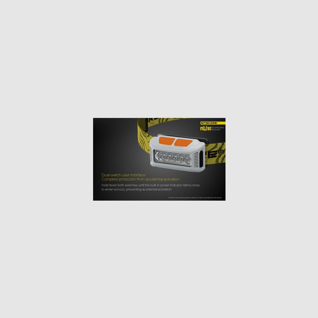 Nitecore NU10 Lampe frontale 160 lumens Noir, image 20 sur 24