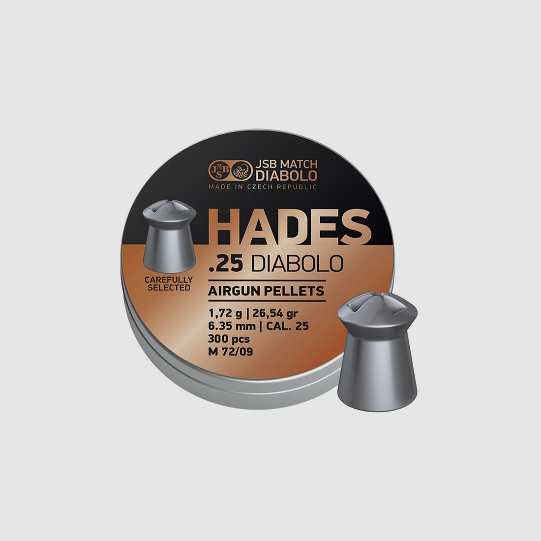Hohlspitz Diabolos JSB Hades Kaliber 6,35 mm 1,72 g glatt 300 StĂĽck