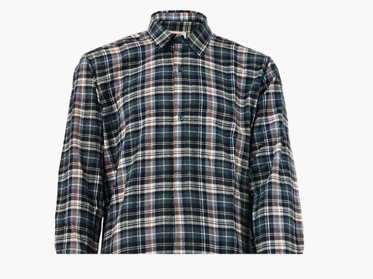 Chemise Tanouk flanelle 100% coton bleu marine