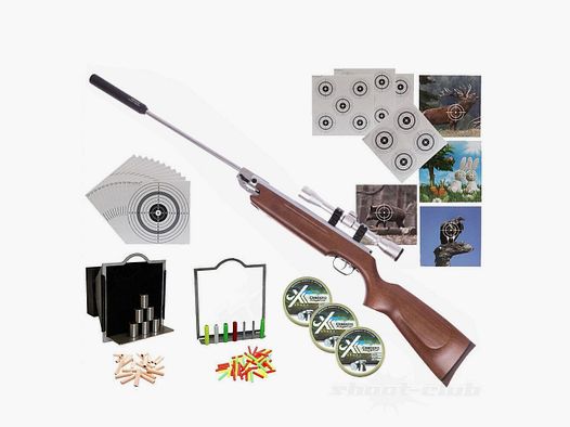 Weihrauch HW 35K Silverwood Luftgewehr 4,5mm - Super Target Set