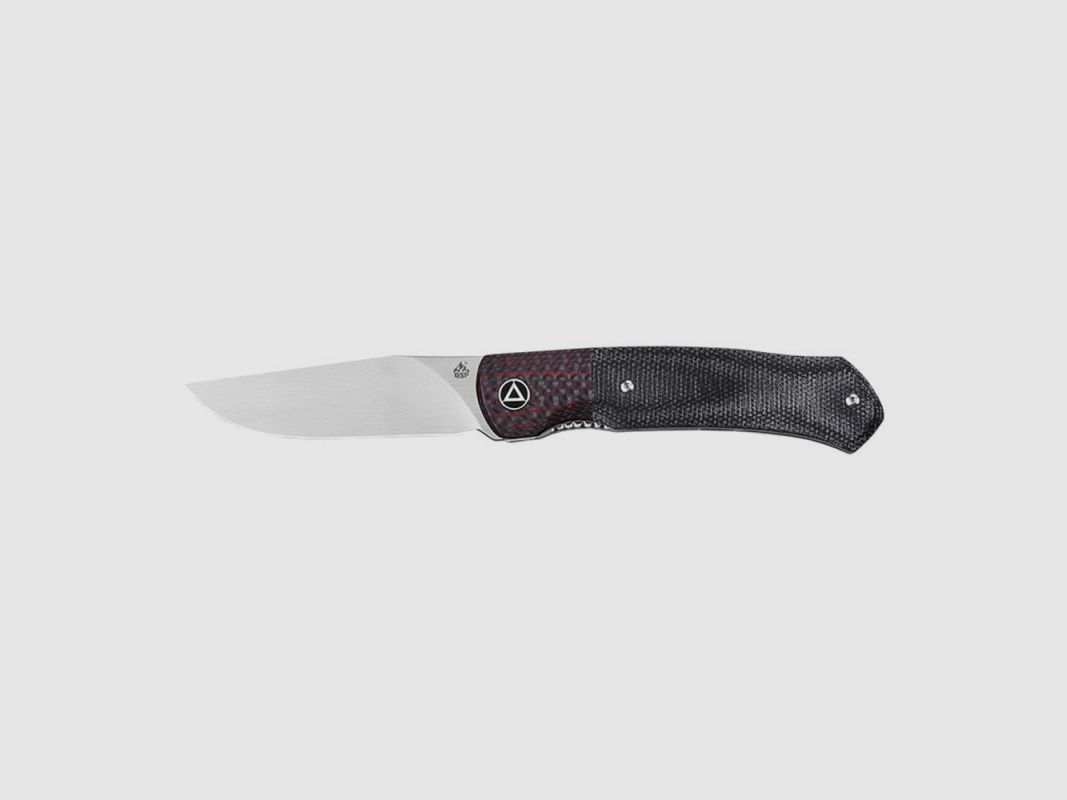 QSP GANNET MESSER CARBON MICARTA SCHWARZ ROT, Bild 1 von 4