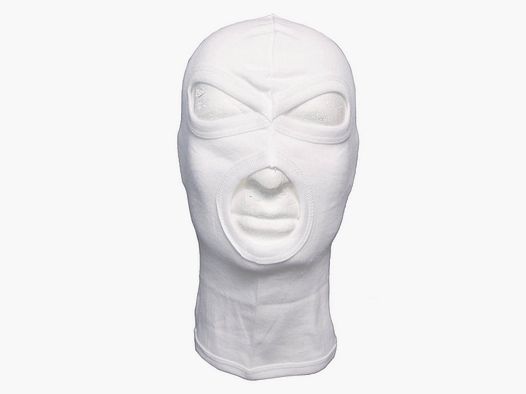 Balaclava 3 hole - White
