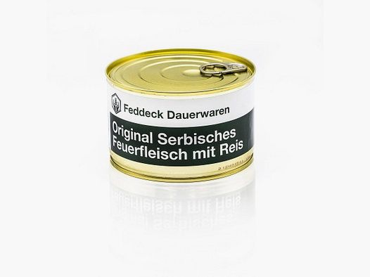 Feddeck Trwałe Towary Serbskie Mięso Ogniste z Ryżem (400 g)