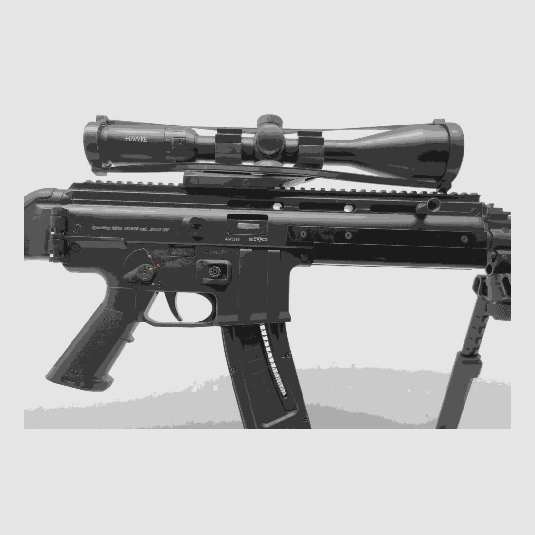 GSG GSG15 m. HAWKE Vantage ZF & Magpul Zweibein
