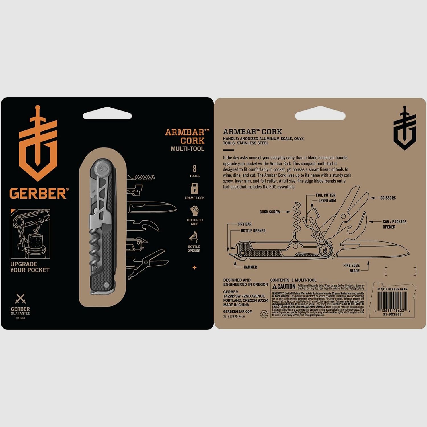 Gerber Armbar multiutensile in sughero Shimmer Gold, immagine 4 di 4