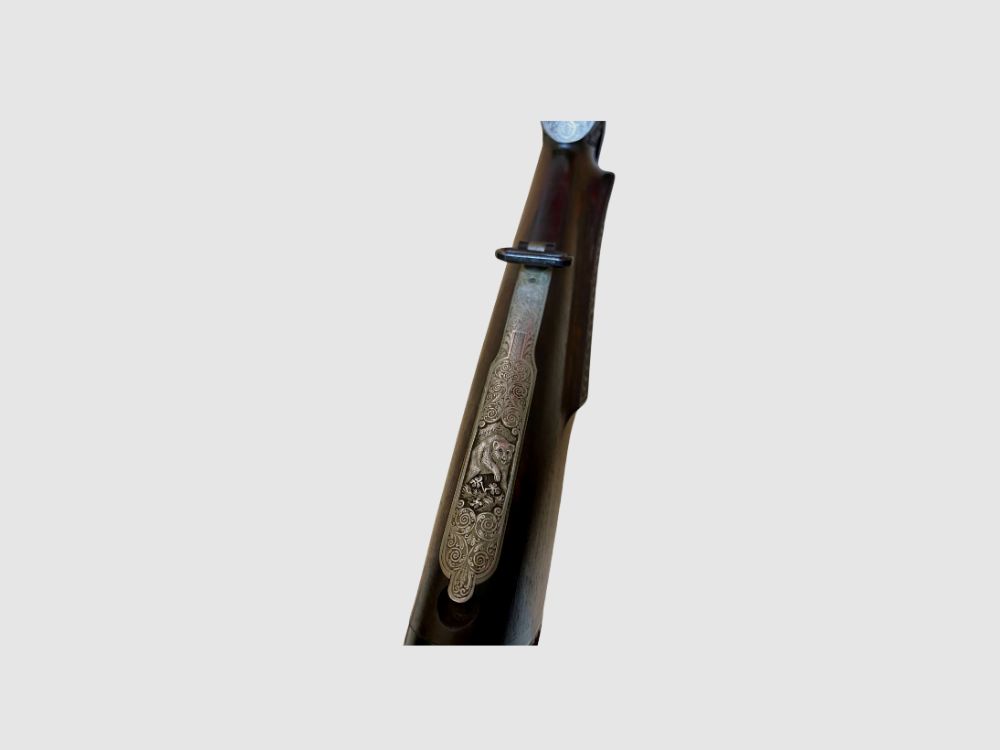 Bockdoppelbüchse Franzoj Ferlach, Kal. 9,3x74R mit ZF