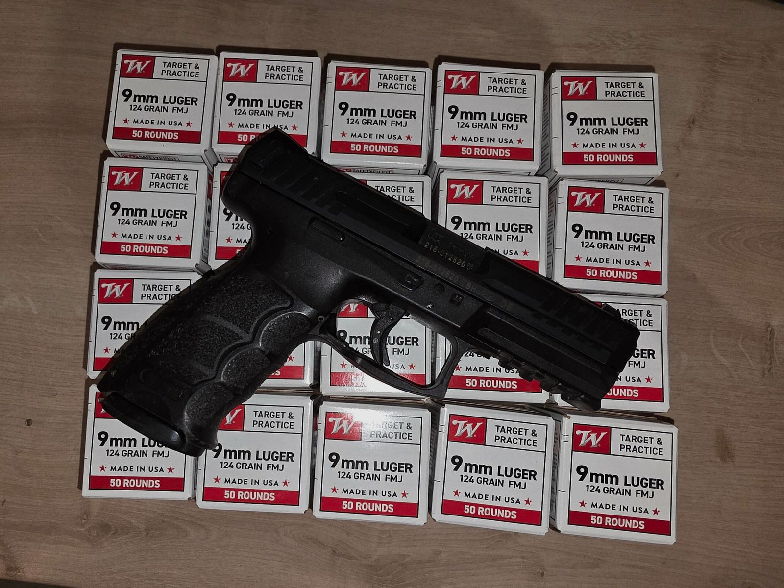 Pack Pistolet HK Modèle SFP9 cal.9×19 Occasion + 1000 munitions 9×19 Winchester, image 1 sur 3