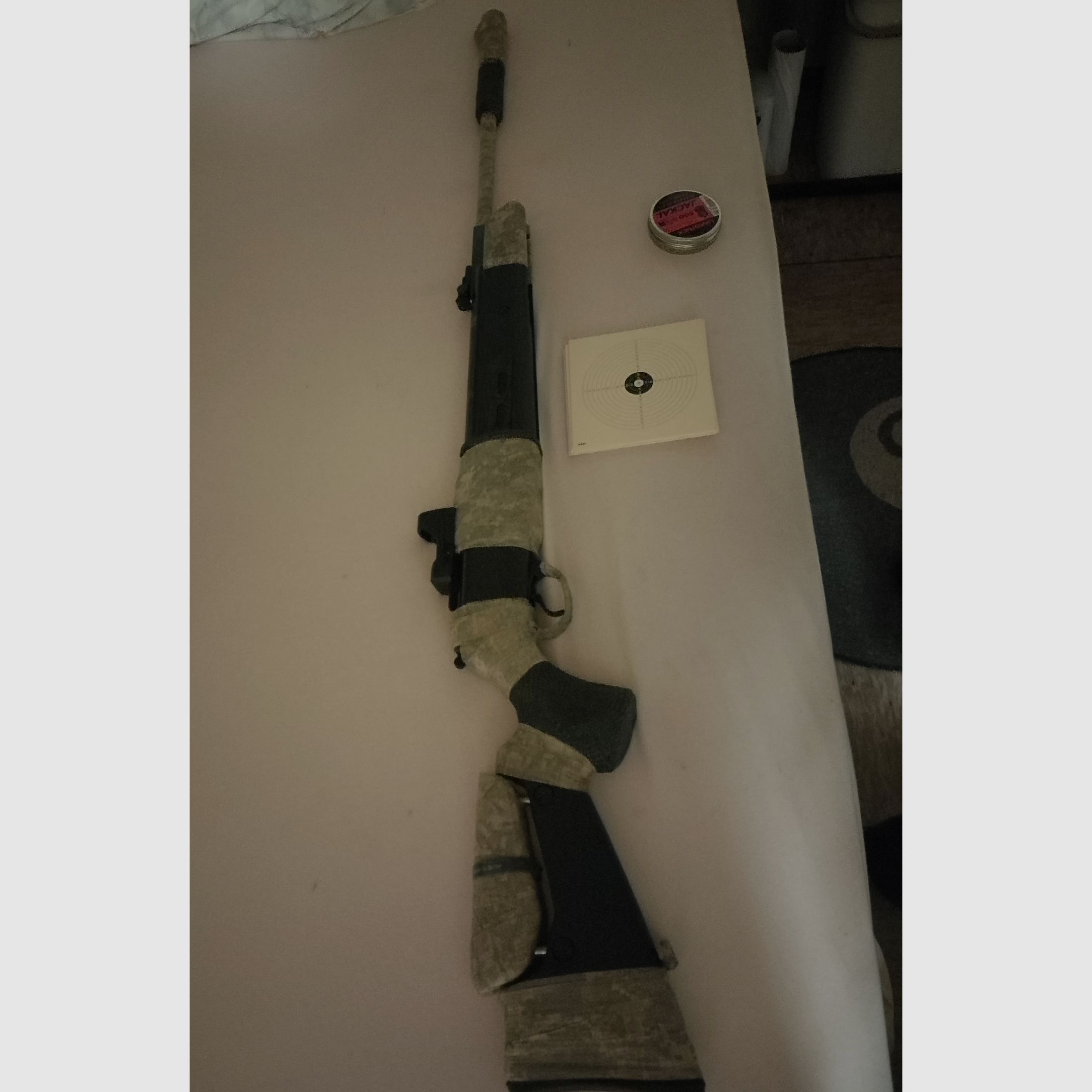 Goed onderhouden Mercury x tac 85 luchtgeweer kniklader 4,5mm .177 + doelwitten Target Diabolos Set Walther green Dot groene punt vizier