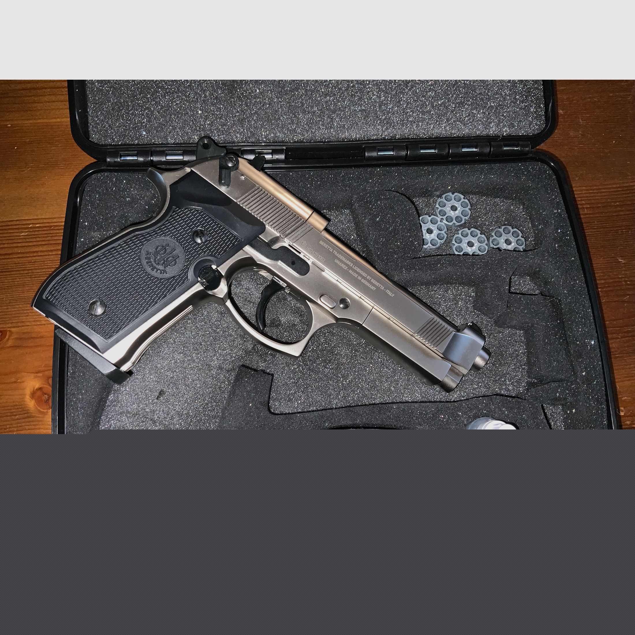 Luftpistole Beretta Mod. 97 FS  4,5mm Diabolo vernickelt