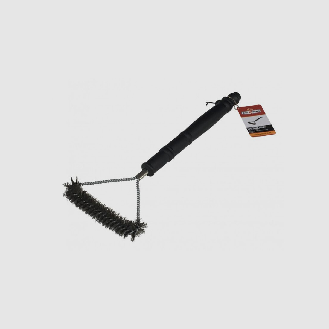 Grillfürst Grillbürste Edelstahl 3-seitig 39,5 cm