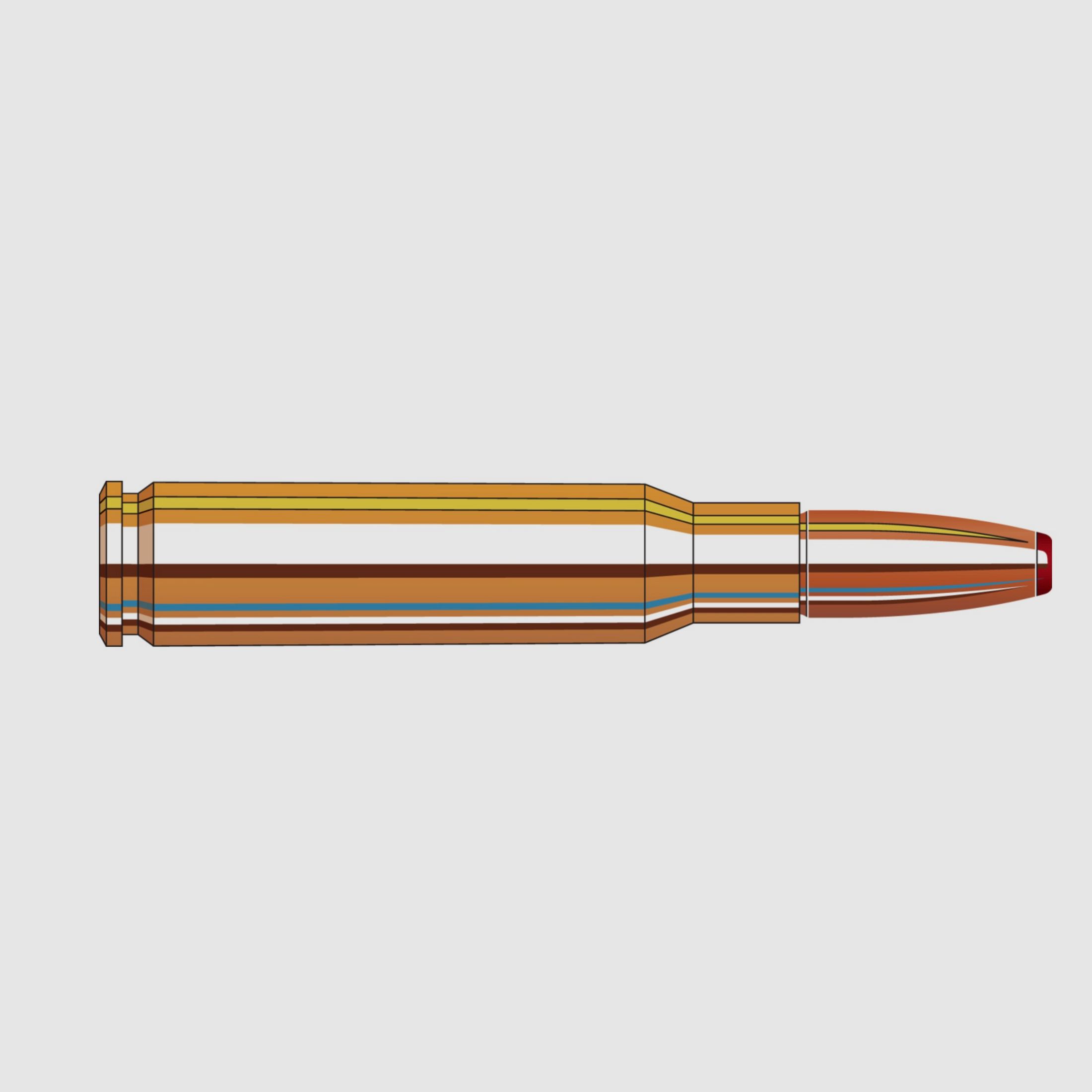 Hornady 809914 .308 Win. International ECX 10,7g 165grs. Bleifrei Langwaffenmunition