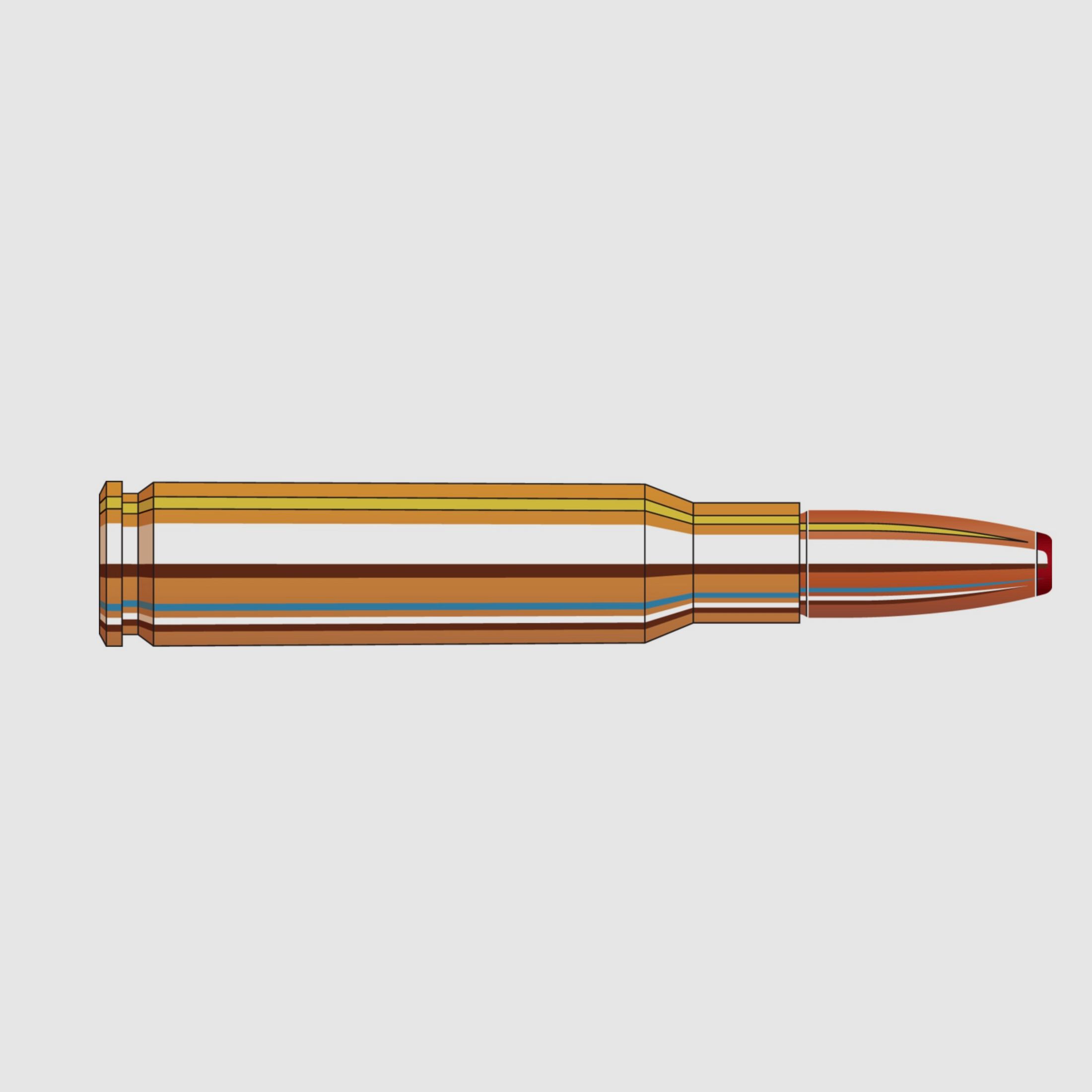 Hornady 808684 .308 Win. ECX 8,1g 125grs. bleifrei Büchsenmunition