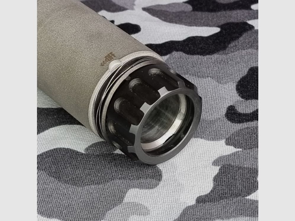 Modérateur de son Wyssen Defence modérateur de son Wyssen Defence WD-SMR762-C (Compact) .308 Win. (7.62x51) .308 Win. (7.62x51) noir WD Speed Mount sur frein de bouche WD 762MB, image 2 sur 2