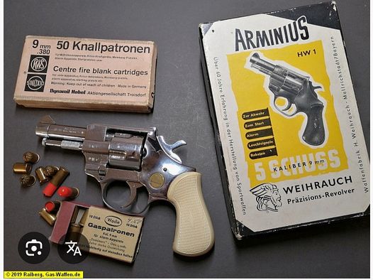 S U C H E Arminius Schreckschuss Revolver.