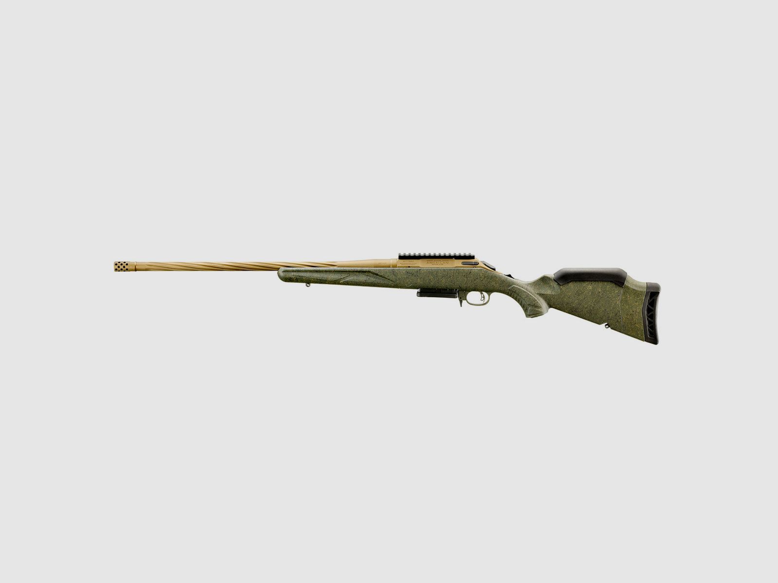 BÜCHSE – RUGER – AMERICAN® RIFLE GENERATION II Kal. 308 Win 20″ FB | Schaft Grün Spritzer Gen II American, Bild 6 von 6
