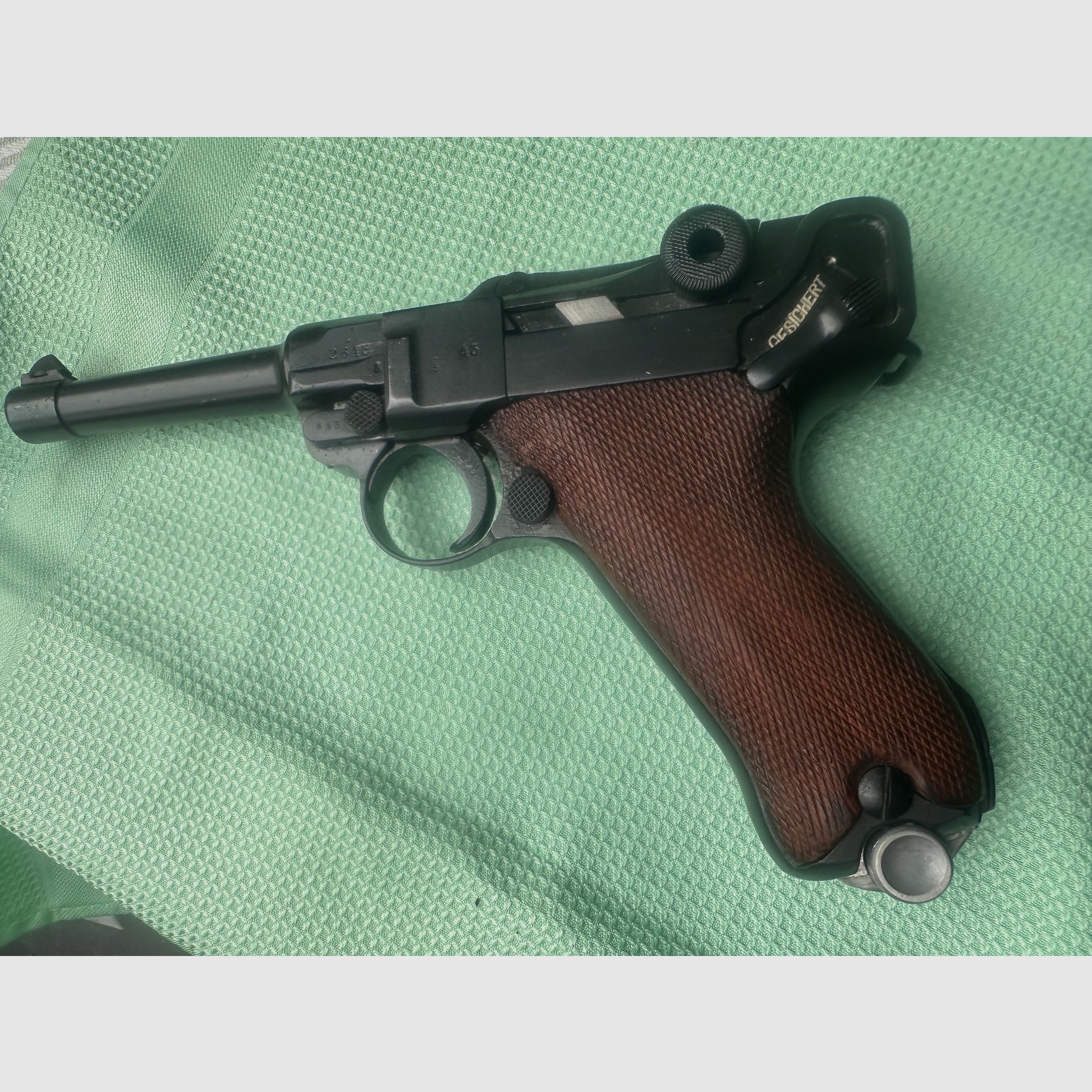 Pistole DWM 08 Erfurt Nummerngleich 2643