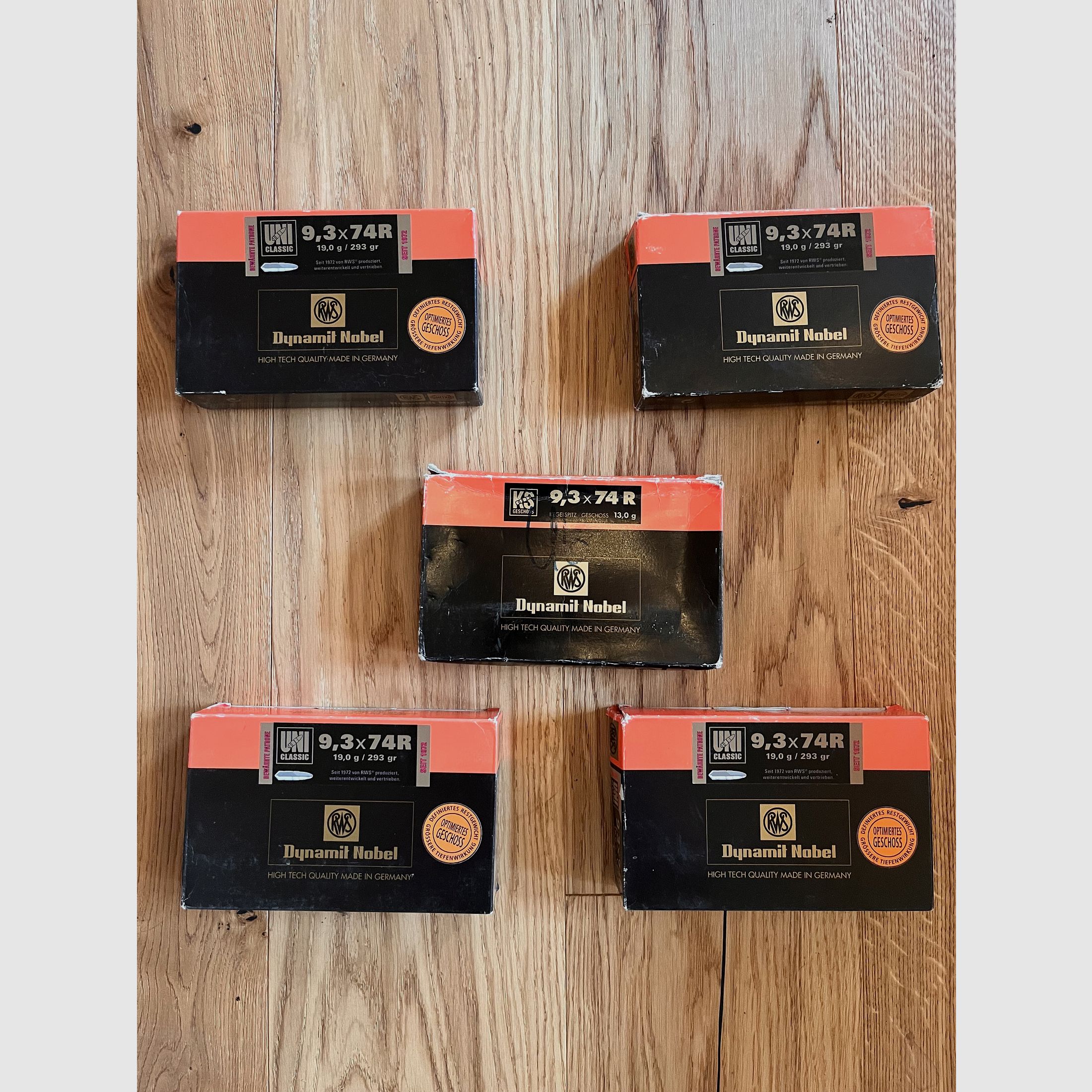 Munitions 9,3x74R au total 144 cartouches disponibles