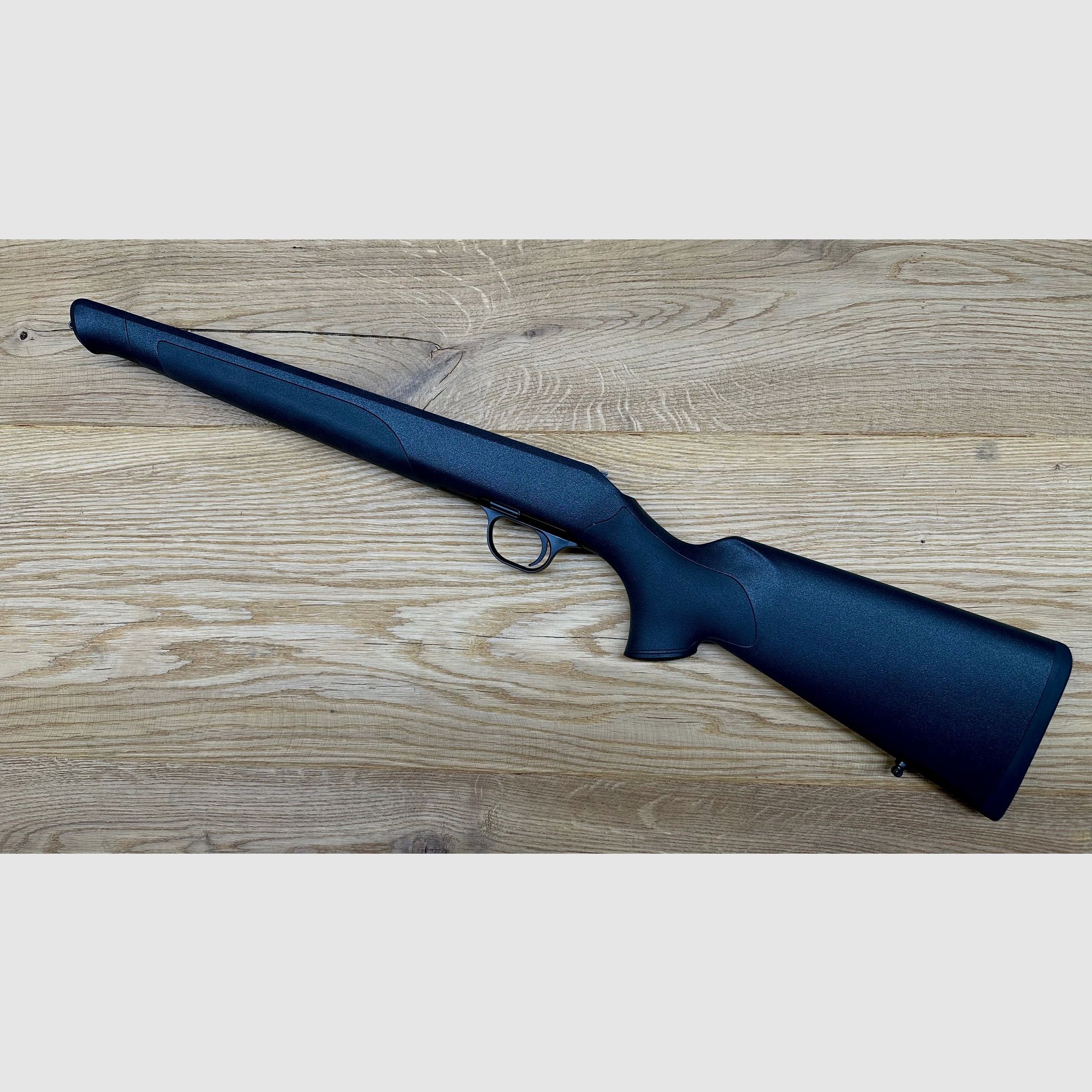 Blaser R8 Professional Schaft mit Gehäuse/System // Schaftfarbe Grün // Schaft gekürzt