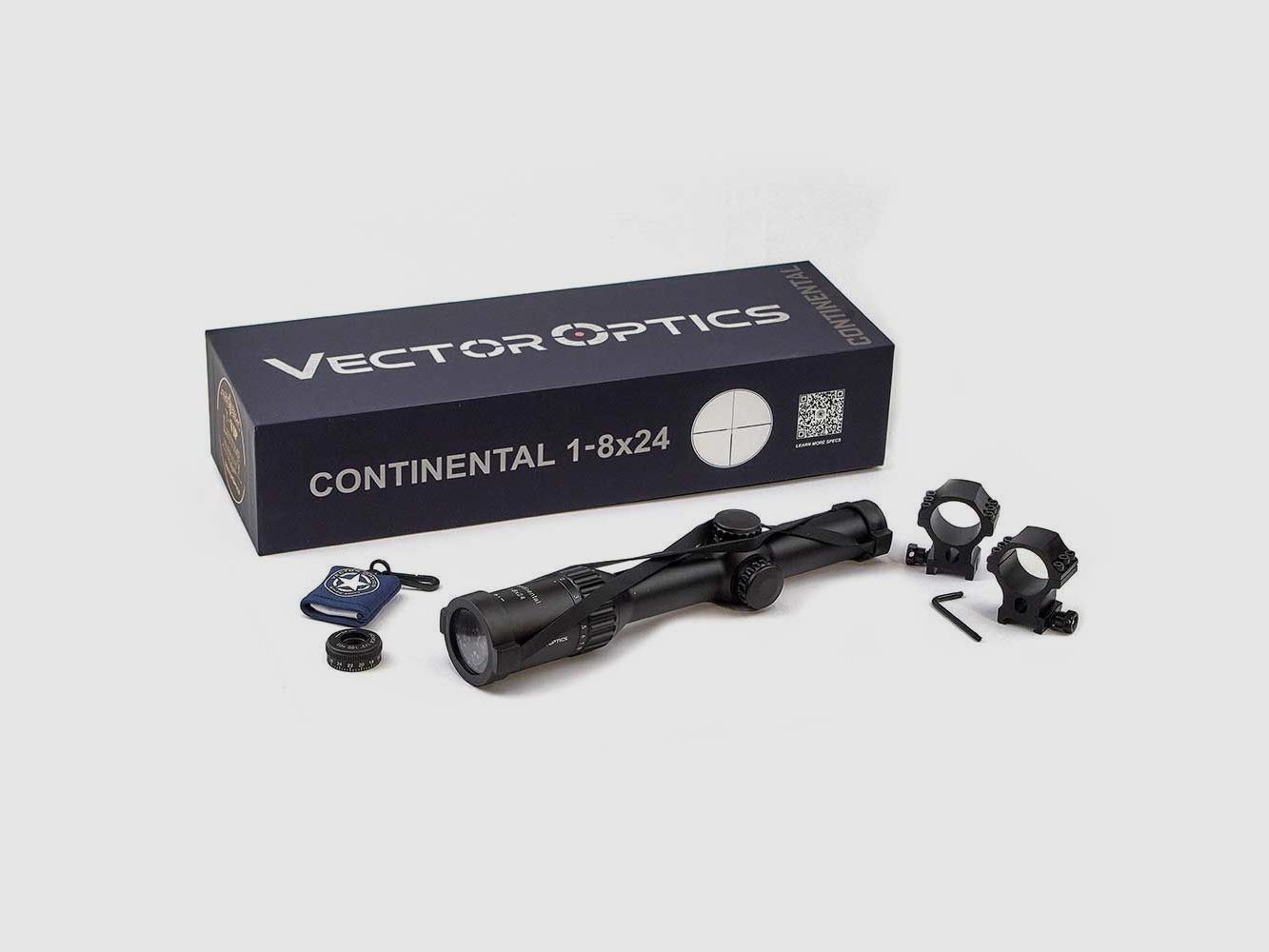 Vector Optics SCOC-37 CONTINENTAL x8 1-8X24 SFP Visor ED de caza, imagen 1 de 3