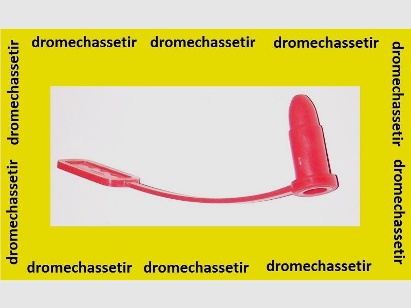 Involucro in plastica con bandiera di sicurezza rossa per 9mm