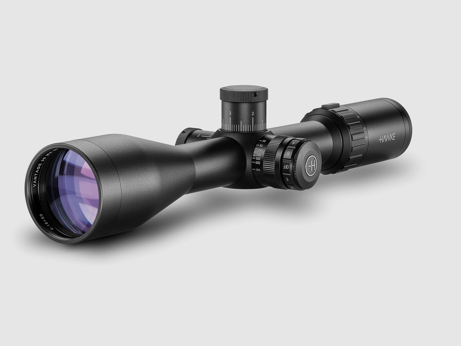 HAWKE 14296 Vantage 30WA SF 4-16x50 Half Mil DOT illuminated reticle MRAD scope
