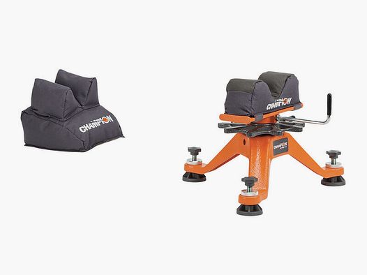 Champion Tri Stance Rest Supporto per fucile con 2 sacchi di sabbia
