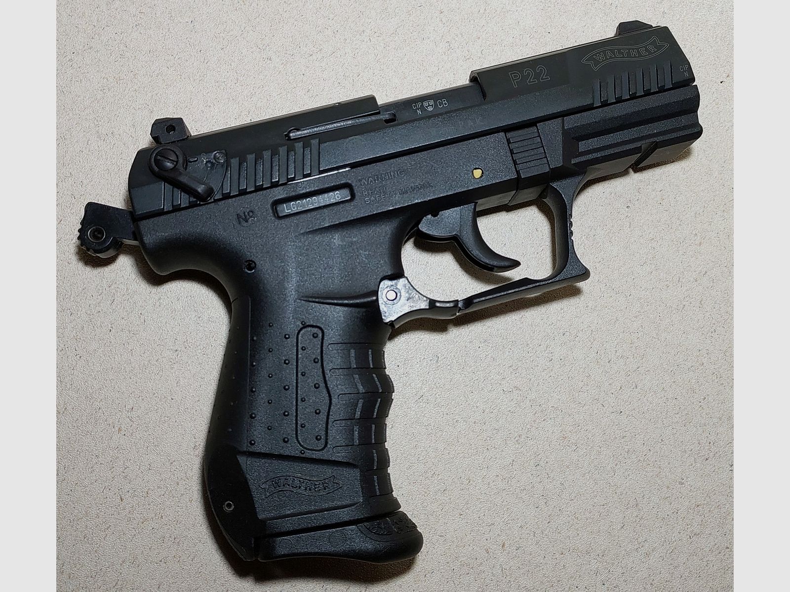 Walther P22 Schreckschuss Pistole 9mm P.A.K. schwarz (PTB 778)
