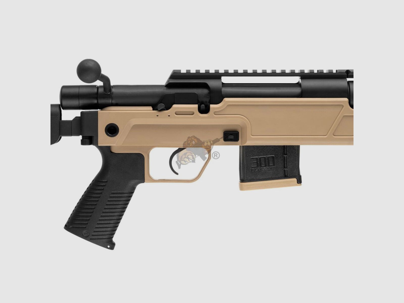 SPR 300 Pro Airsoft Sniper Rifle in Black/Tan free from 18 years, image 4 of 14