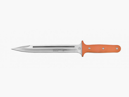 PUMA XP cuchillo de cerdo 15, cuchillo de caza, naranja G10 con piel de pez, funda de Kydex
