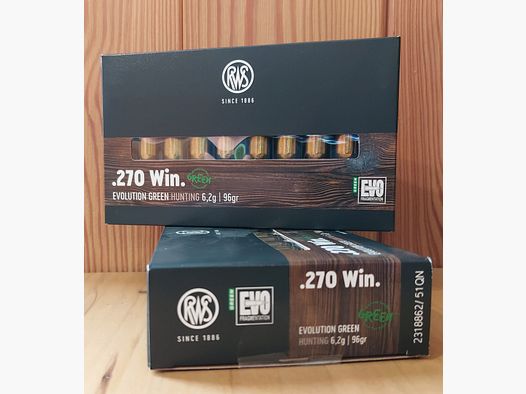 AMUNICJA RWS EVO GREEN 96 GR KAL 270 WIN