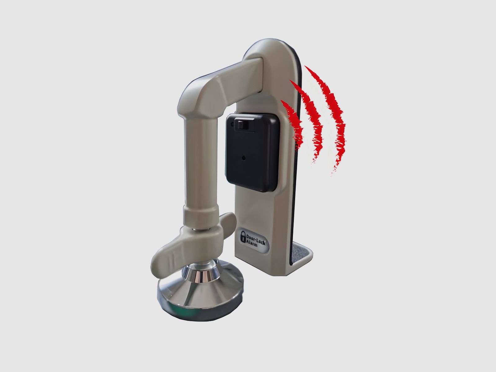 Burglary protection door lock with alarm