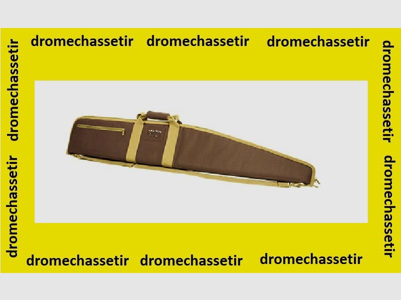 Futteral für Flinte, mit Gewehrriemen und Transportgriff, dick, 136cm x 22cm, hellbraun und dunkelbraun