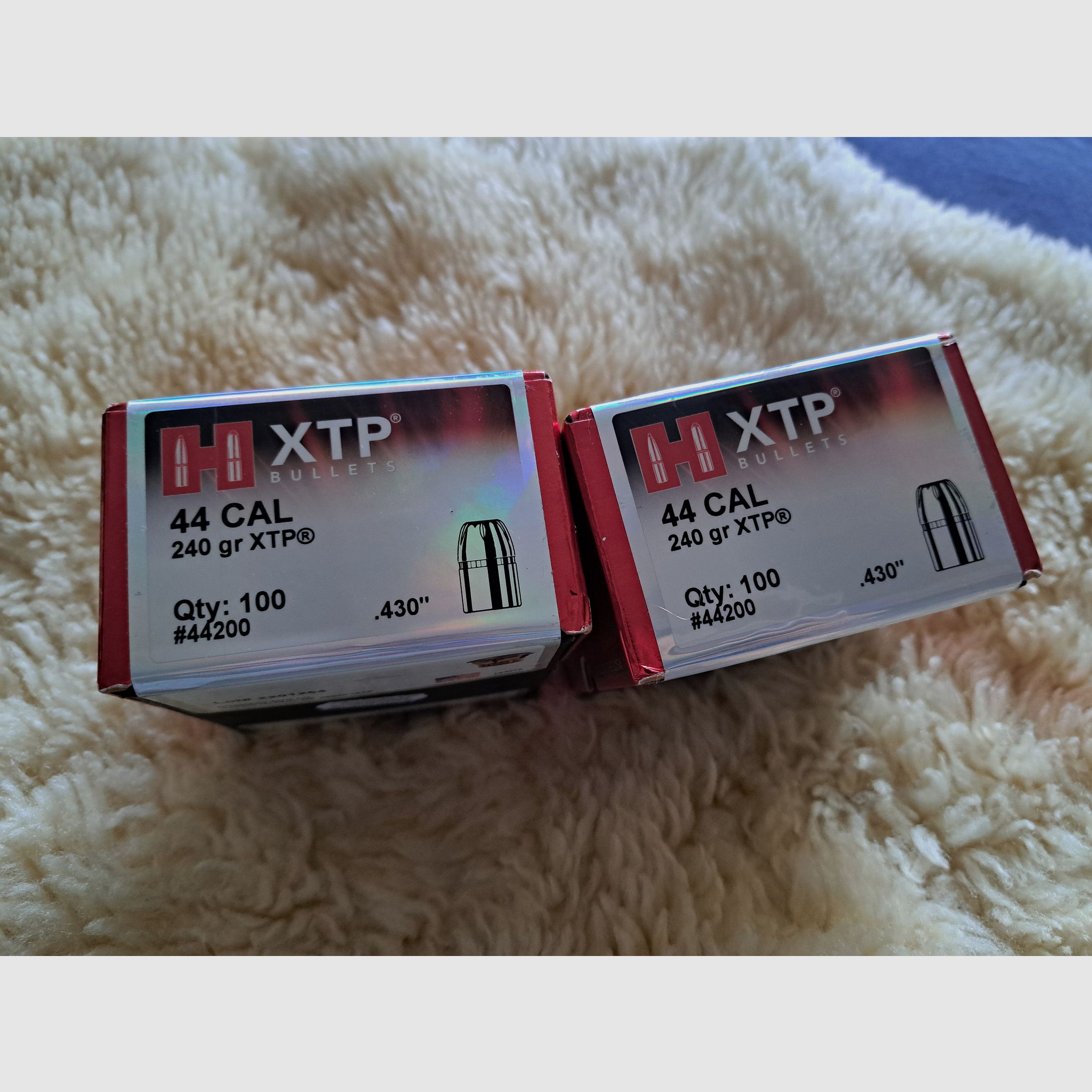 100 bullets Hornady XTP 240 gr .430" NEW sealed package