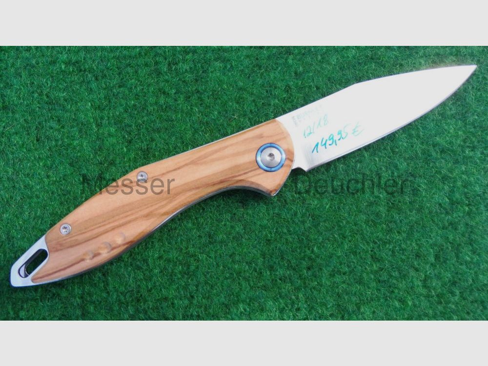 MKM Maniago Knife Makers	 MKM FARA M390 Messer Stahl Olivenholz Design by Lucas Burnley