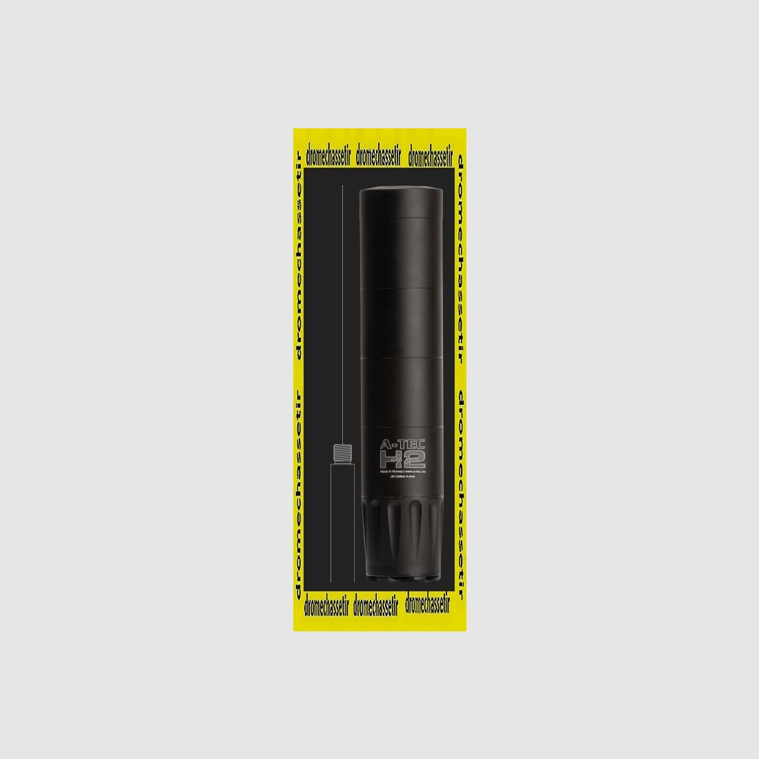 silenziatore A-TEC H2 cal 30 filettatura 18×1 nero