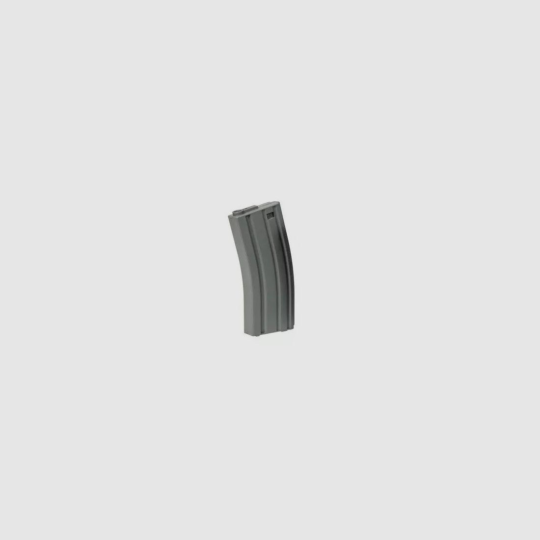 125rds AR Midcap Magazin "Stahlblech Optik", Polymer, Grau