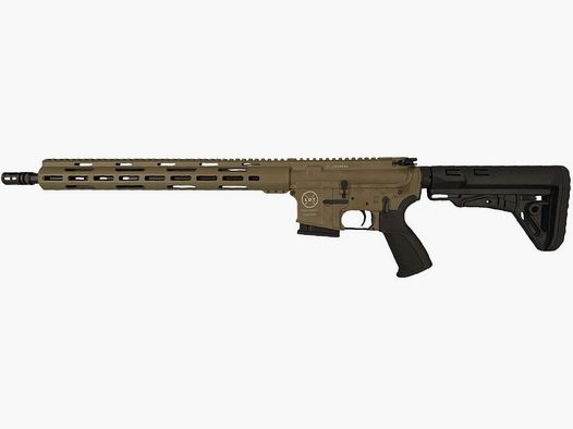 FDE: Lux Def Tec LDT L5L with long handguard AR15 16.75" semi-automatic rifle caliber 223Rem incl. Magpul additional magazine