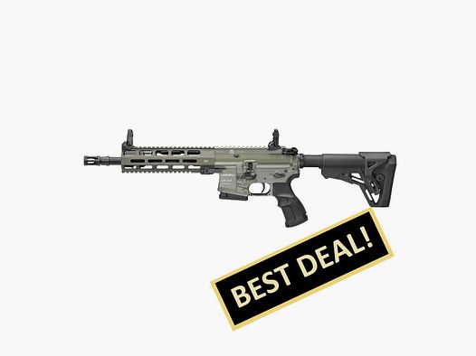 Haenel semi-automatic rifle CR 223 M-LOK handguard .223 Rem. barrel length 254 mm | Match trigger short olive not sportingly approved