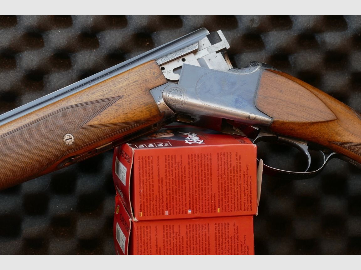 Browning / FN Superposed, Vorläufer der legendären B25, BJ1966 - handeingepasst – Special Trap - inkl. Original Dokumente passend zur Flinte